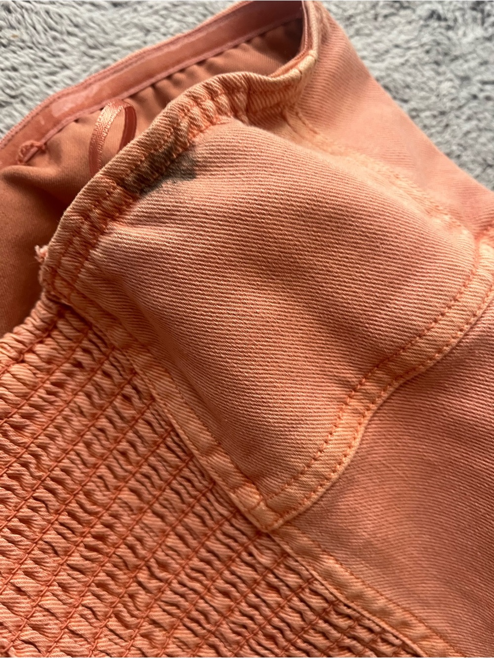 Pilcro Strapless size medium dress coral color Anthropologie - Picture 9 of 12